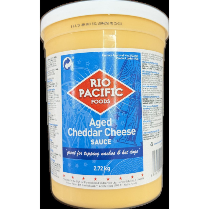 Creamy Nacho Cheese Sauce – 2.72kg Tub