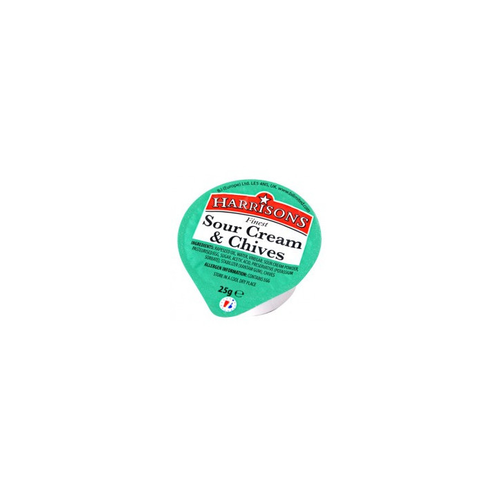 Sour Cream & Chives Dipping Pots – 100 x 25g Case