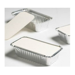 No. 2 Rectangular Aluminium Foil Containers with Matching Lids 1 x 500pcs (approx.)