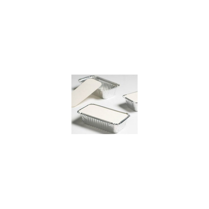 No. 2 Rectangular Aluminium Foil Containers with Matching Lids 1 x 500pcs (approx.)