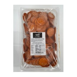 Sliced Halal Pepperoni – 1kg Pack (Tops Supplies)