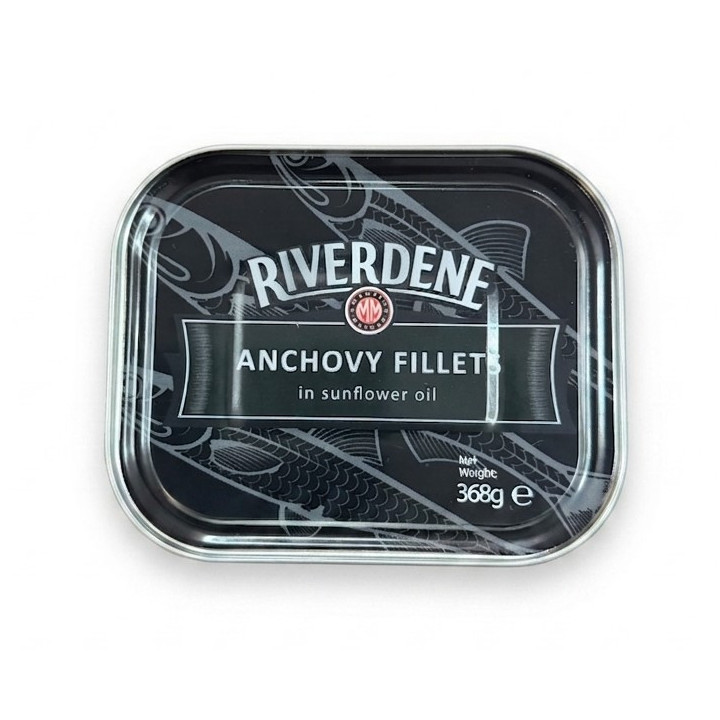 Premium Salted Peruvian Anchovy Fillets in Sunflower Oil – 368g Tin