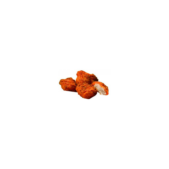 Frozen Fully Cooked Spicy "Kickin" Chicken Breast Bites – 1kg Pack