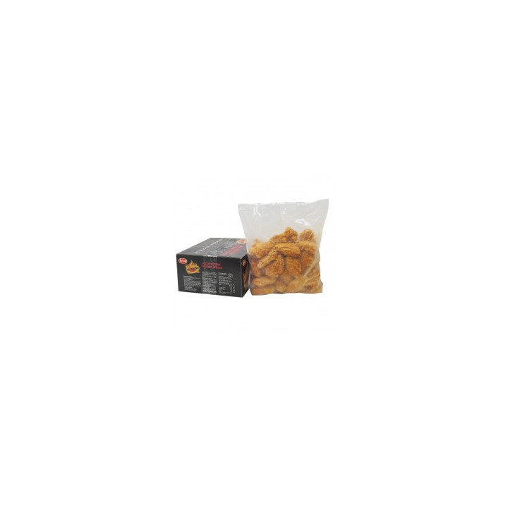 Fully-Cooked IQF Hot and Spicy Coated Chicken Wings – 2.27kg Pack